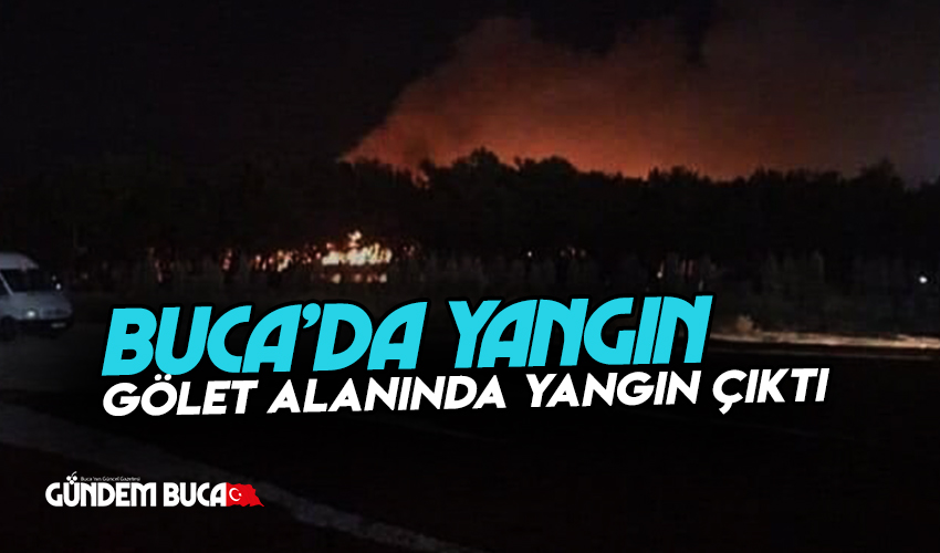 BUCA GÖLETTE ORMAN YANGINI
