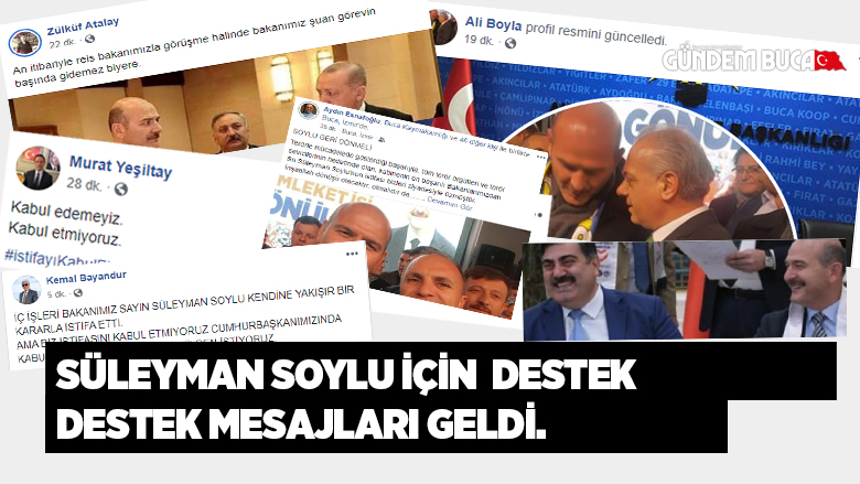 SÜLEYMAN SOYLU İÇİN DESTEK MESAJLARI YAĞDI