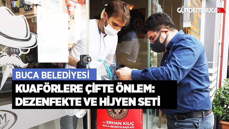 Kuaförlere çifte önlem: Dezenfekte ve hijyen seti