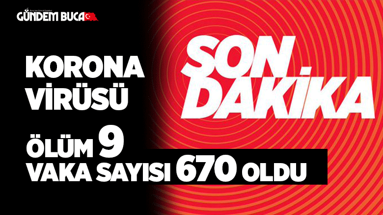 Korona virüsünden ölenlerin sayısı 9 oldu