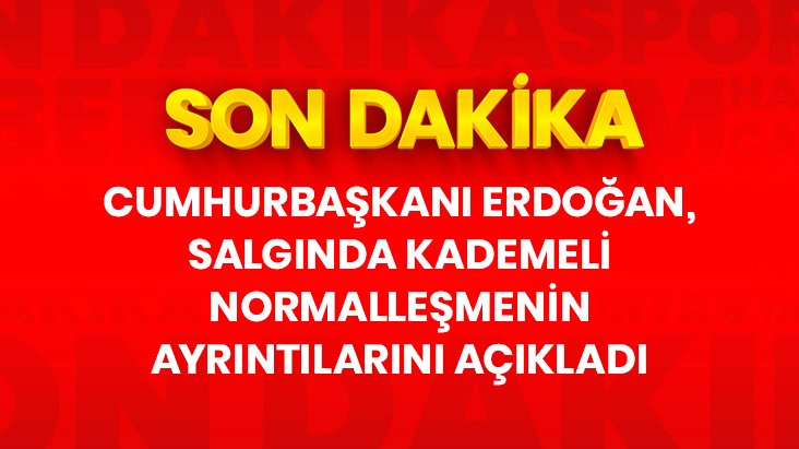 Cumhurbaşkanı Normalleşme Sürecini Açıkladı