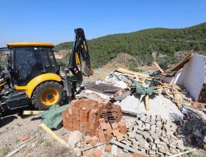 Buca Ormanlarında Fırsatçılar 40 dönümü yok etti
