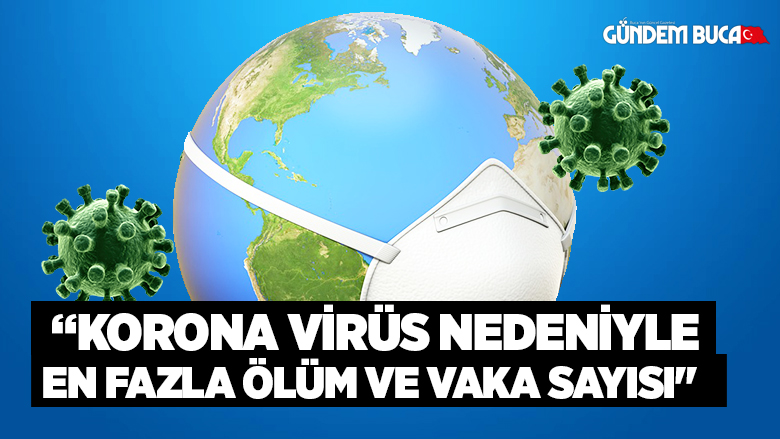 Korona virüs nedeniyle en fazla ölüm ve Vaka Sayısı