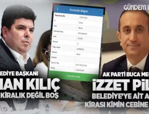 İzzet Pilgir Ortaya Çıkardı Kayıt Dışı Kira mı ? Buca Belediyesi