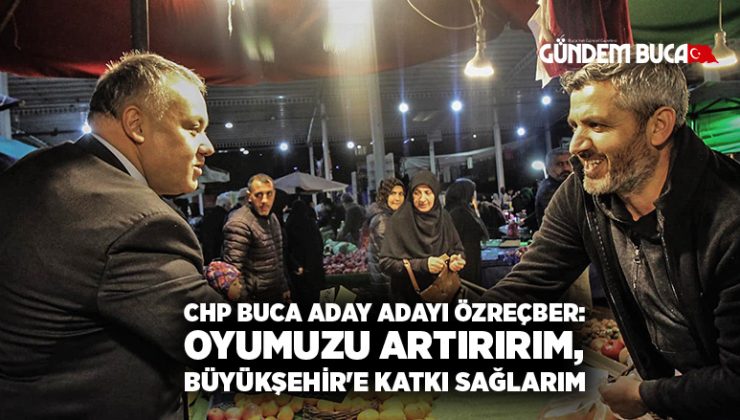 CHP Buca Aday Adayı Özreçber:Oyumuzu artırırım,Büyükşehir’e katkı sağlarım