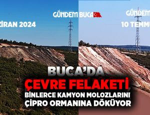 Buca’da Çevre Felaketi Büyüyor Binlerce Kamyon Molozlarını Çipro Ormanına Döküyor.