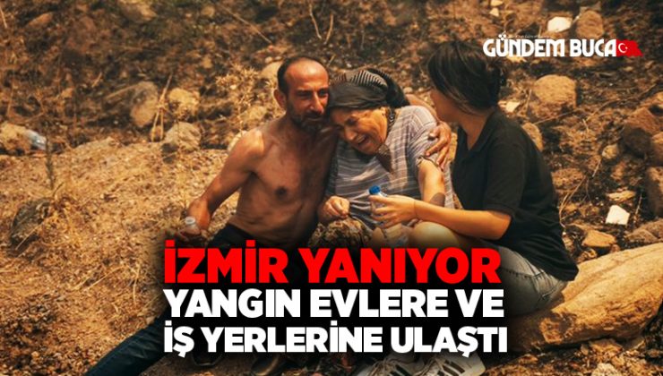 İzmir ‘de yangın kabusu! Alevler iş yerlerine ve araçlara sıçradı