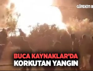 Buca Kaynaklar’da Korkutan yangın
