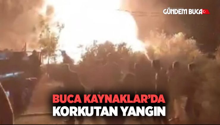Buca Kaynaklar’da Korkutan yangın