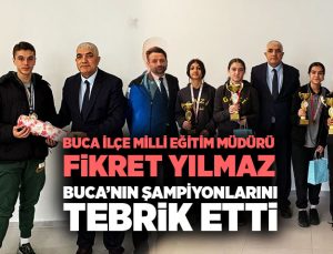 İlçe Milli Eğitim Müdürü Fikret Yılmaz, Buca’nın Şampiyonlarını Tebrik Etti