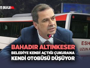 Bahadır Altınkeser Belediye kendi açtığı çukurana kendi otobüsü düşüyor