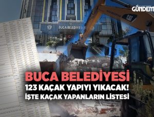 Buca Belediyesi 123 Kaçak Yapıyı Yıkacak! Kaçak Yapı Yapanların Listesi