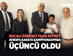 Bucalı Öğrenci Taha Kıymet Avrupa Üçüncüsü