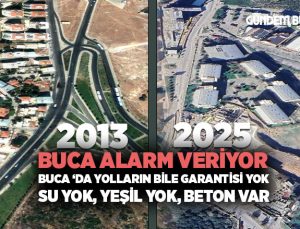 Buca Alarm Veriyor Buca ‘da yolların bile garantisi yok, Su yok, Yeşil yok, Beton var