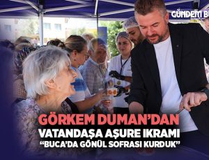 Görkem Duman ’dan Vatandaşa Aşure İkramı: “Buca’da Gönül Sofrası Kurduk”