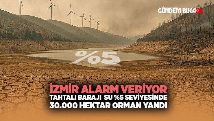 İzmir Alarm veriyor Tahtalı Barajı %5 Seviyesinde