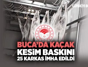 Buca ’da Kaçak Kesim Baskını: 25 Karkas İmha Edildi