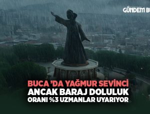 İzmir Buca ’da Yağmur Sevinci, Ancak Baraj Doluluk Oranı %3 Uzmanlar uyarıyor