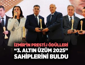 İzmir’in Prestij Ödülleri “3. Altın Üzüm 2025” Sahiplerini Buldu