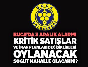 Buca ’da 3 Aralık alarmı Kritik Satışlar ve imar planları değişiklikleri oylanacak.