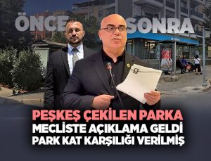 Peşkeş çekilen parka Mecliste Açıklama geldi Park Kat Karşılığı Verilmiş