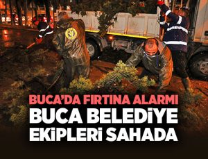 Buca’da Fırtına. Buca Belediye Ekipleri Gece Boyu Sahadaydı