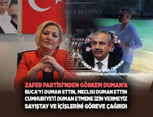 Zafer Partisi ’nden Görkem Duman’a Buca’yı Duman ettin Cumhuriyeti Duman Etmene İzin Vermeyiz