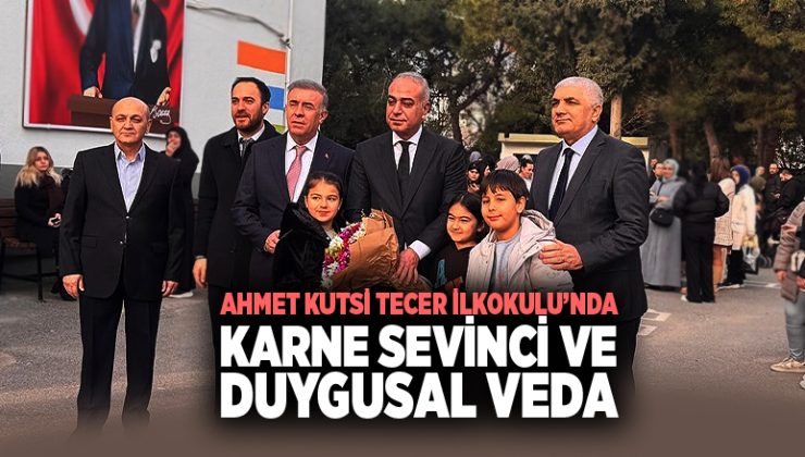 Ahmet Kutsi Tecer İlkokulu’nda Karne Sevinci ve Duygusal Veda