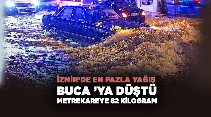 İzmir’de En Fazla Yağış Buca ’ya Düştü: Metrekareye 82 Kilogram