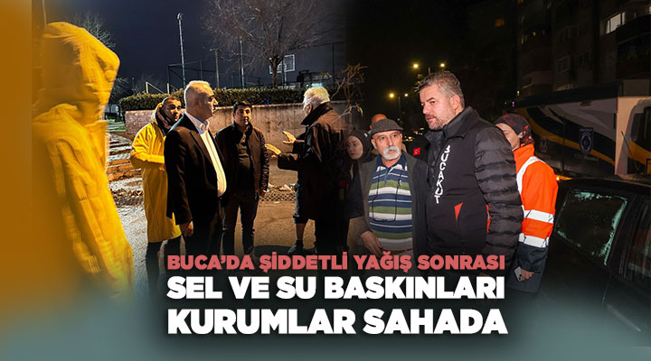 Buca yağmur sel felekati
