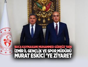 Buca Kaymakamı Muhammed Gürbüz ’den İl Spor Müdürü Murat Eskici ’ye Ziyaret