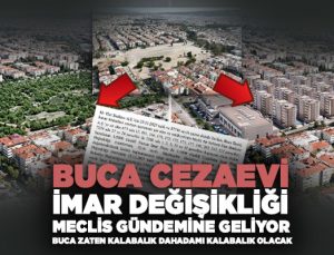 Buca Cezaevi İmar Değişikliği Meclis Gündemine Geliyor Buca zaten kalabalık daha damı kalabalık olacak ?