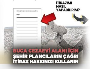 Buca Cezaevi Alanı için şehir plancılarından çağrı İtiraz Hakkınızı Kullanın