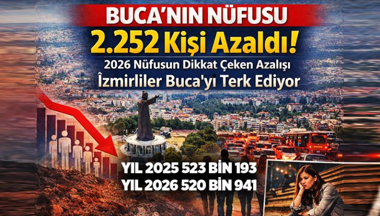 Buca ’nın Nüfusu 2 Bin 252 Kişi Azaldı: İzmir Büyürken İlçe Geriledi