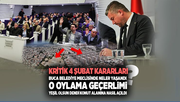 Kritik 4 Şubat Kararları Buca Belediye Meclisinde Neler Yaşandı, Yeşil Olsun dendi Buca Cezaevi Konut Alanına nasıl açıldı ?