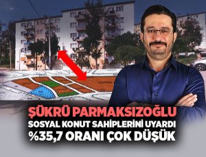 MHP’li Şükrü Parmaksızoğlu Buca Sosyal Konut sahiplerini uyardı %35,7 Oranı Çok Düşük