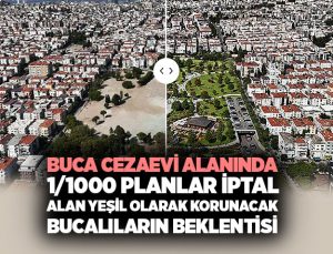 Buca Cezaevi Alanında 1/1000 Planlar İptal: Bölge Yeniden Yeşil Alan Oldu