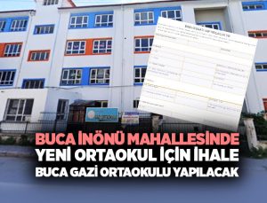 Buca’da 24 Derslikli Yeni Ortaokul İçin İhale Buca Gazi Ortaokulu Yapılacak