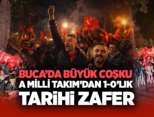 Buca ’da Büyük Coşku A Milli Takım’dan 1-0’lık Tarihi Zafer