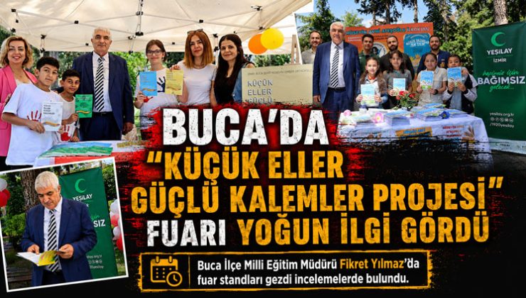 Buca ‘da “Küçük Eller Güçlü Kalemler Projesi” Fuarı Yoğun İlgi Gördü