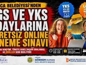 Buca Belediyesi ’nden LGS ve YKS Adaylarına Ücretsiz Online Deneme Sınavı Desteği