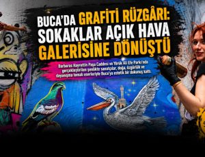 Buca ’da Grafiti Rüzgârı: Sokaklar Açık Hava Galerisine Dönüştü