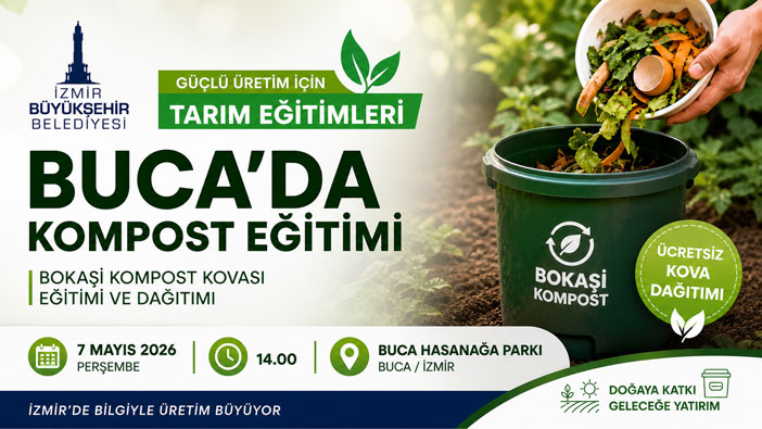 Buca ’da Kompost Eğitimi Ücretsiz Kova Dağıtımı Yapılacak