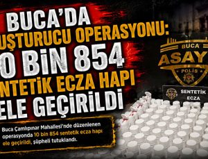 Buca ’da Uyuşturucu Operasyonu: 10 Bin 854 Sentetik Ecza Hapı Ele Geçirildi