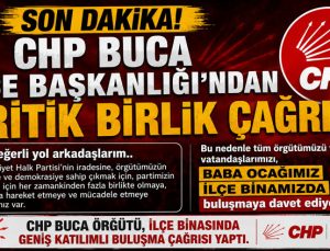CHP Buca İlçe Başkanlığı’ndan Kritik Çağrı