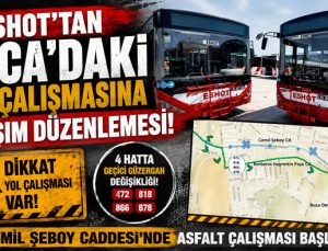 ESHOT’tan Buca ’daki Yol Çalışmasına Ulaşım Düzenlemesi