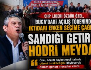 Özgür Özel ’den Buca’da Erken Seçim Çağrısı: “Sandığı Getirin”