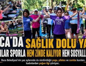 Buca ’da Sağlık Dolu Yaz: Kadınlar Sporla Hem Zinde Kalıyor Hem Sosyalleşiyor