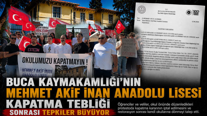 Buca Kaymakamlığından okul kapatma