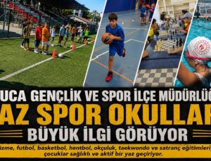 Buca Gençlik ve Spor İlçe Müdürlüğü Yaz Spor Okulları Büyük İlgi Görüyor